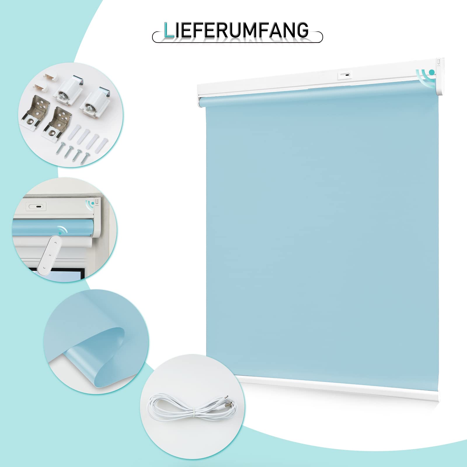 M130 Elektrisch | Verdunkelung | Akku | Rollo | Nach Maß