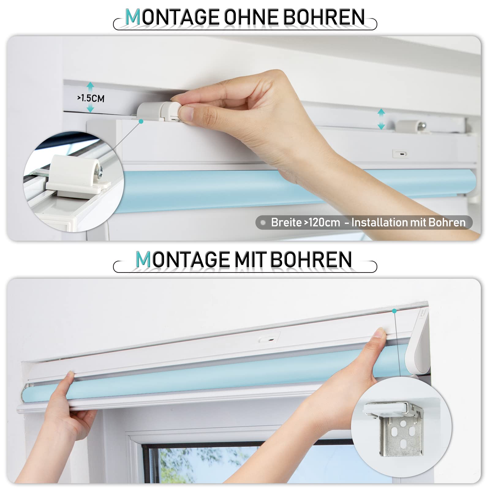 M130 Elektrisch | Verdunkelung | Akku | Rollo | Nach Maß