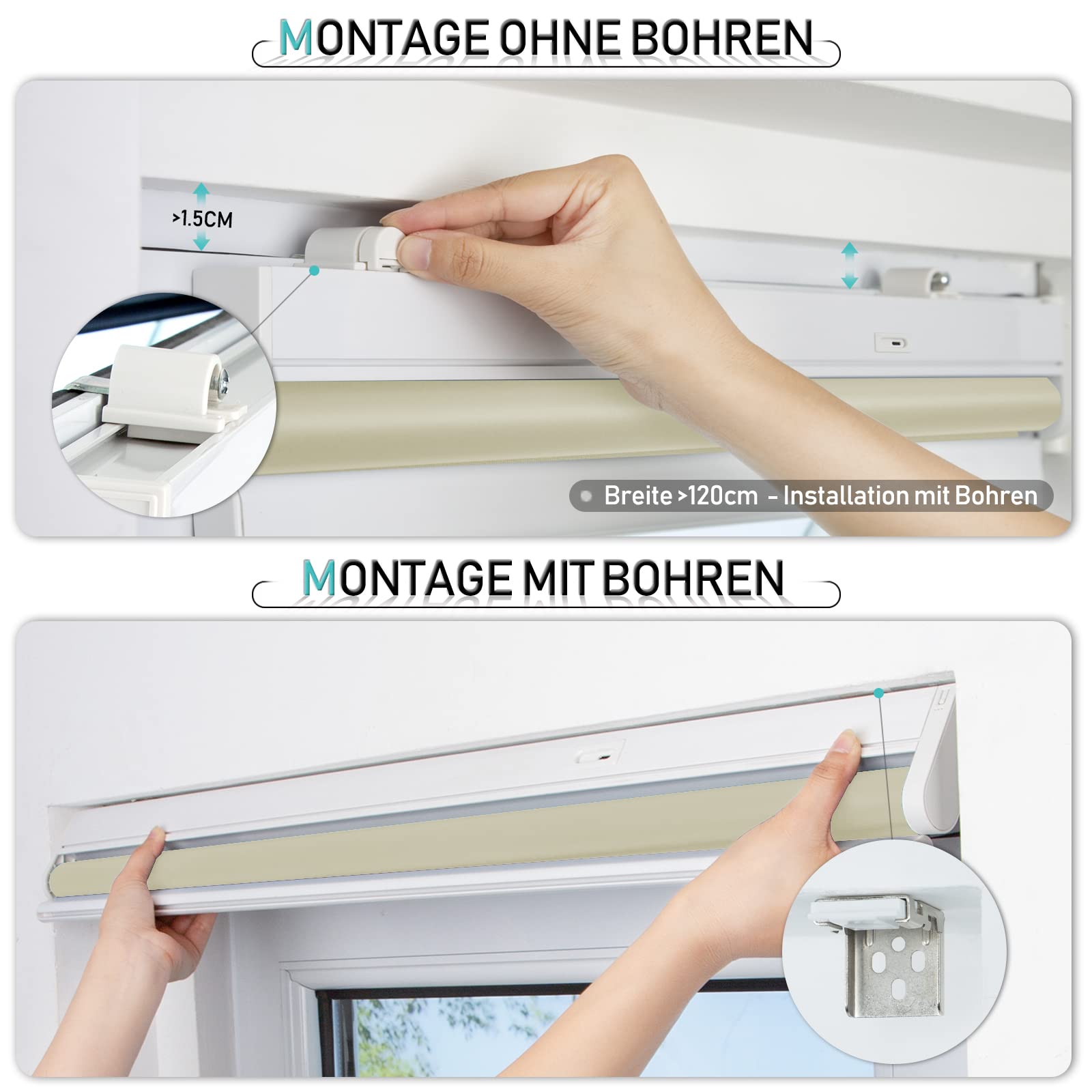 M130 Elektrisch | Verdunkelung | Akku | Rollo | Nach Maß
