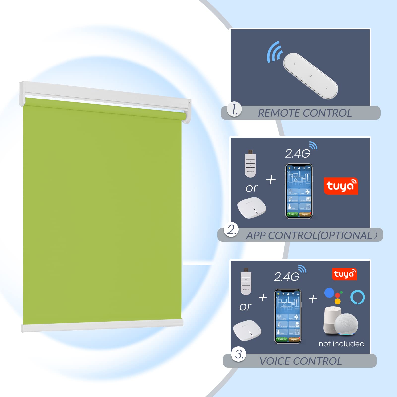 M130 Elektrisch | Lichtdurchlässige | Akku | Rollo | Nach Maß