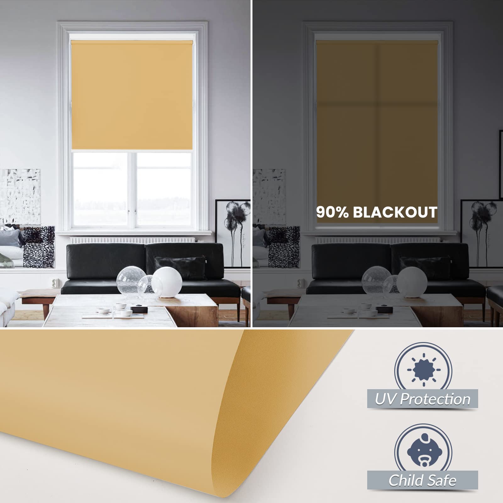 M130 Elektrisch | Lichtdurchlässige | Akku | Rollo | Nach Maß