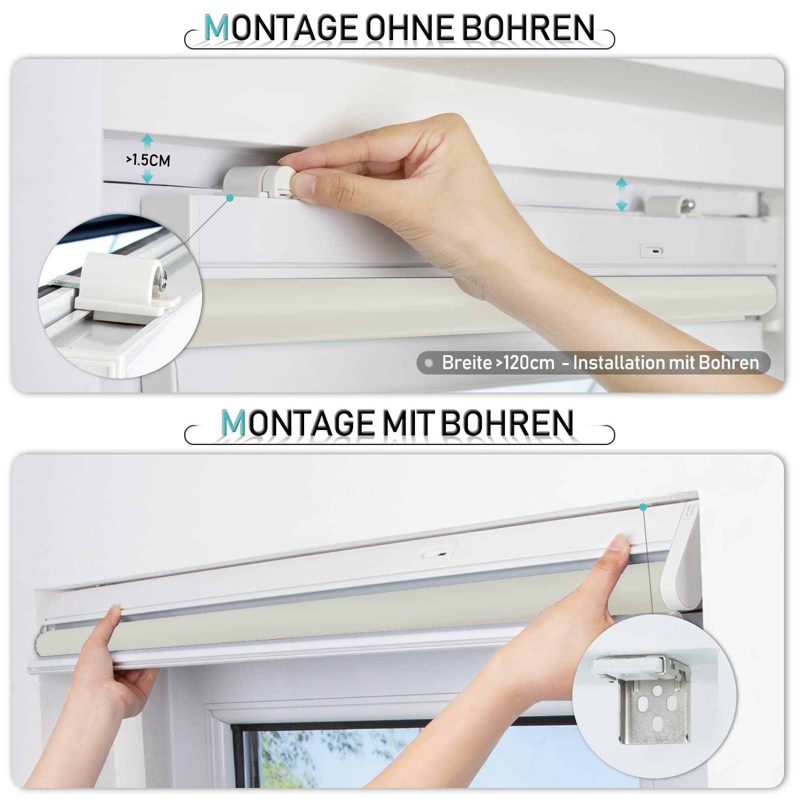 M130 Elektrisch | Verdunkelung | Akku | Rollo | Nach Maß