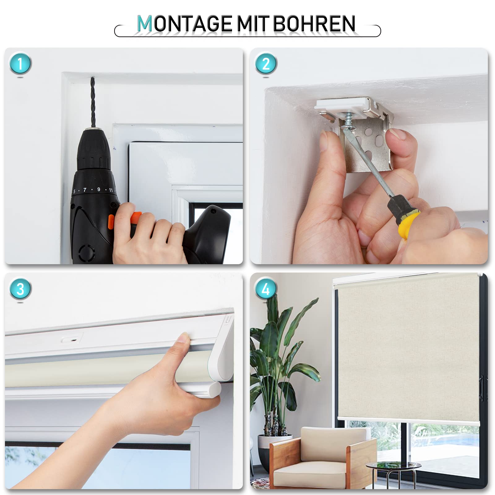 M130 Elektrisch | Verdunkelung | Akku | Rollo | Nach Maß