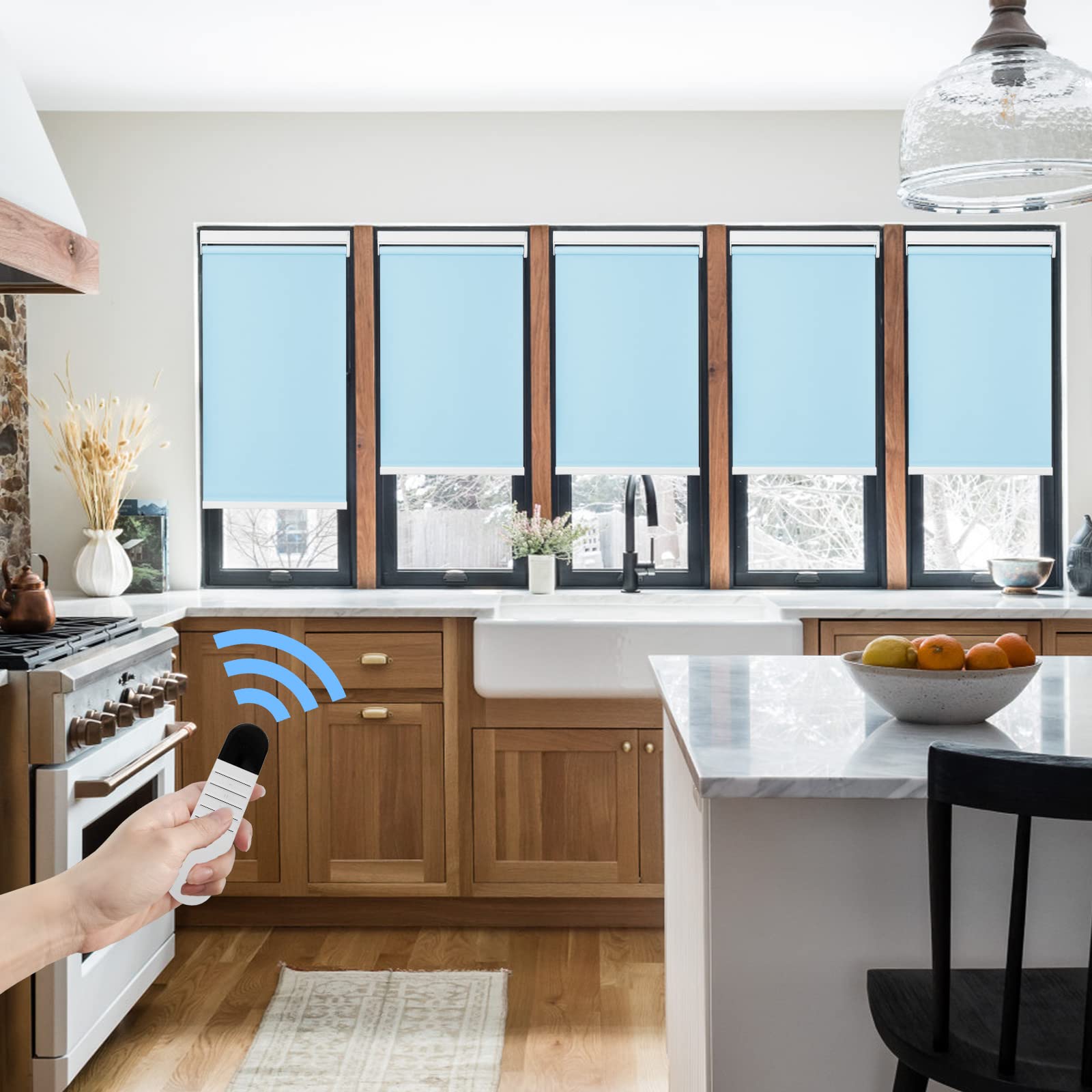 M100 Elektrisch | Lichtdurchlässige | Batterie | Rollo | Nach Maß