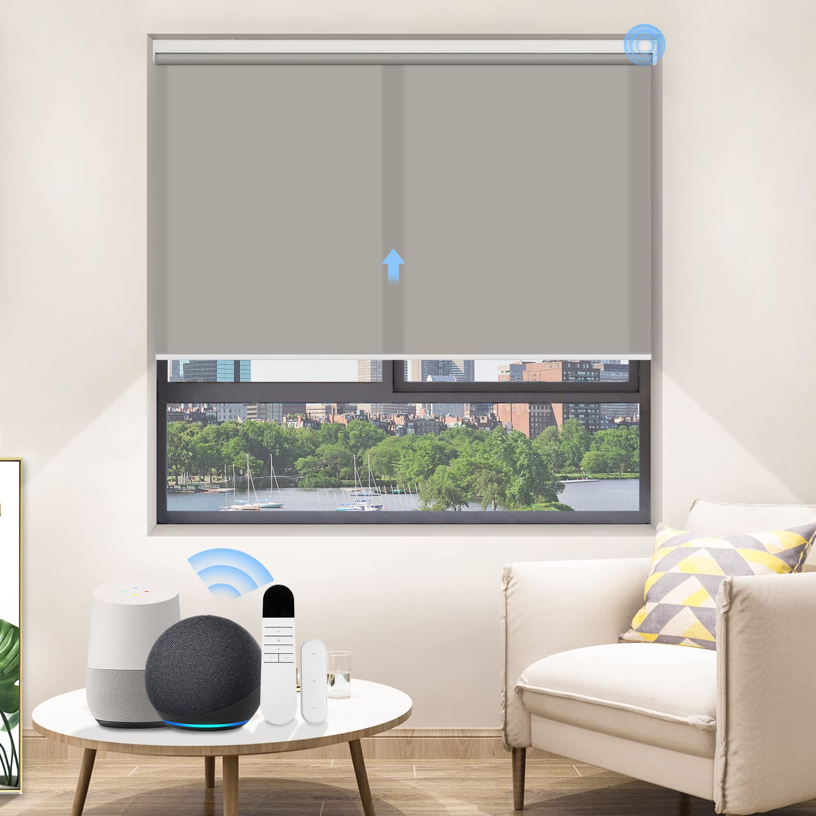 M100 Elektrisch | Lichtdurchlässige | Batterie | Rollo | Nach Maß