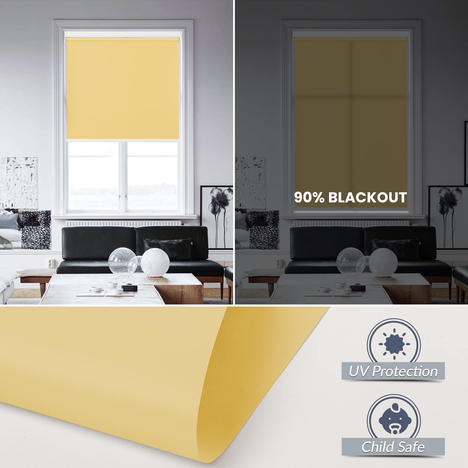 M130 Elektrisch | Lichtdurchlässige | Akku | Rollo | Nach Maß