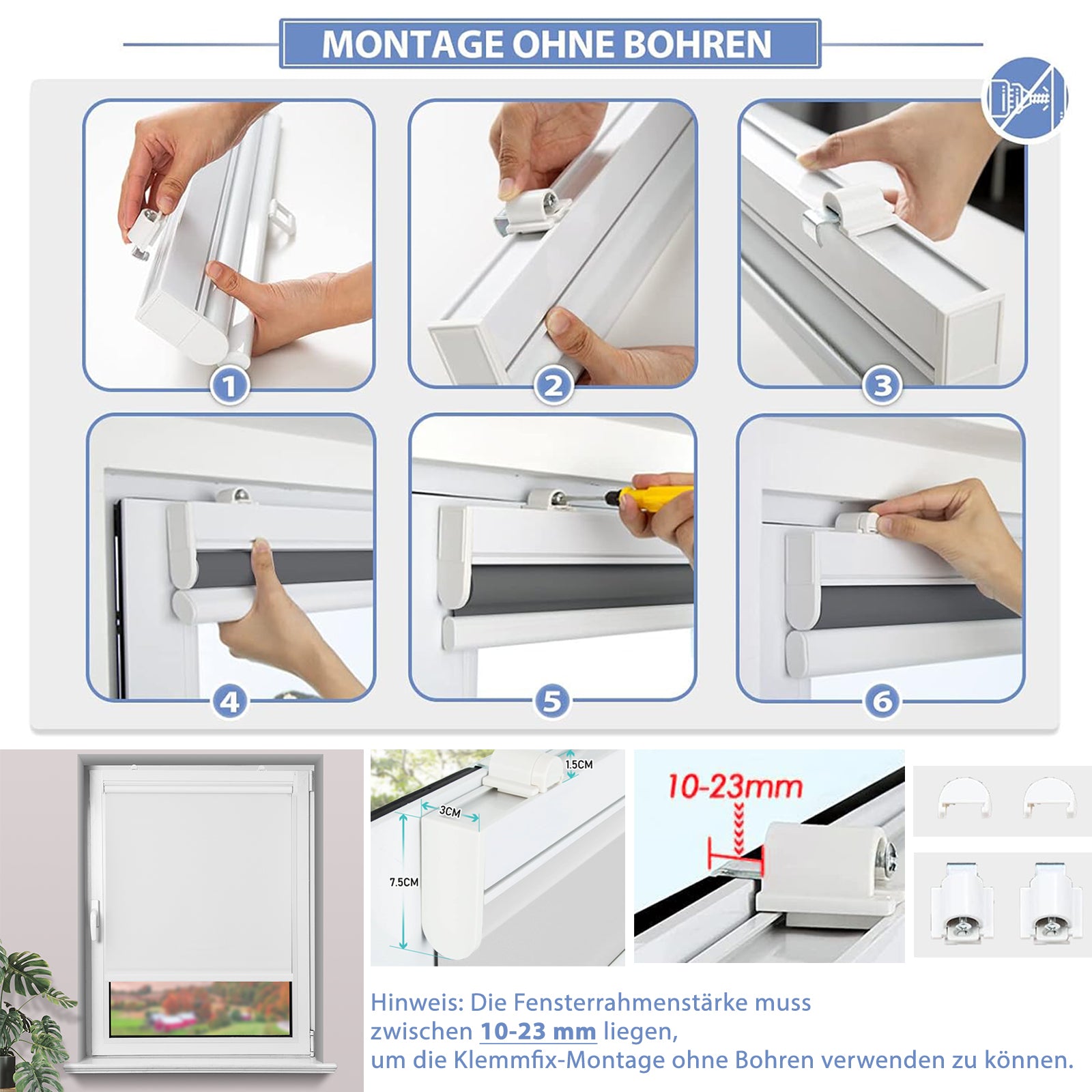 M130 Elektrisch | Verdunkelung | Akku | Rollo | Nach Maß