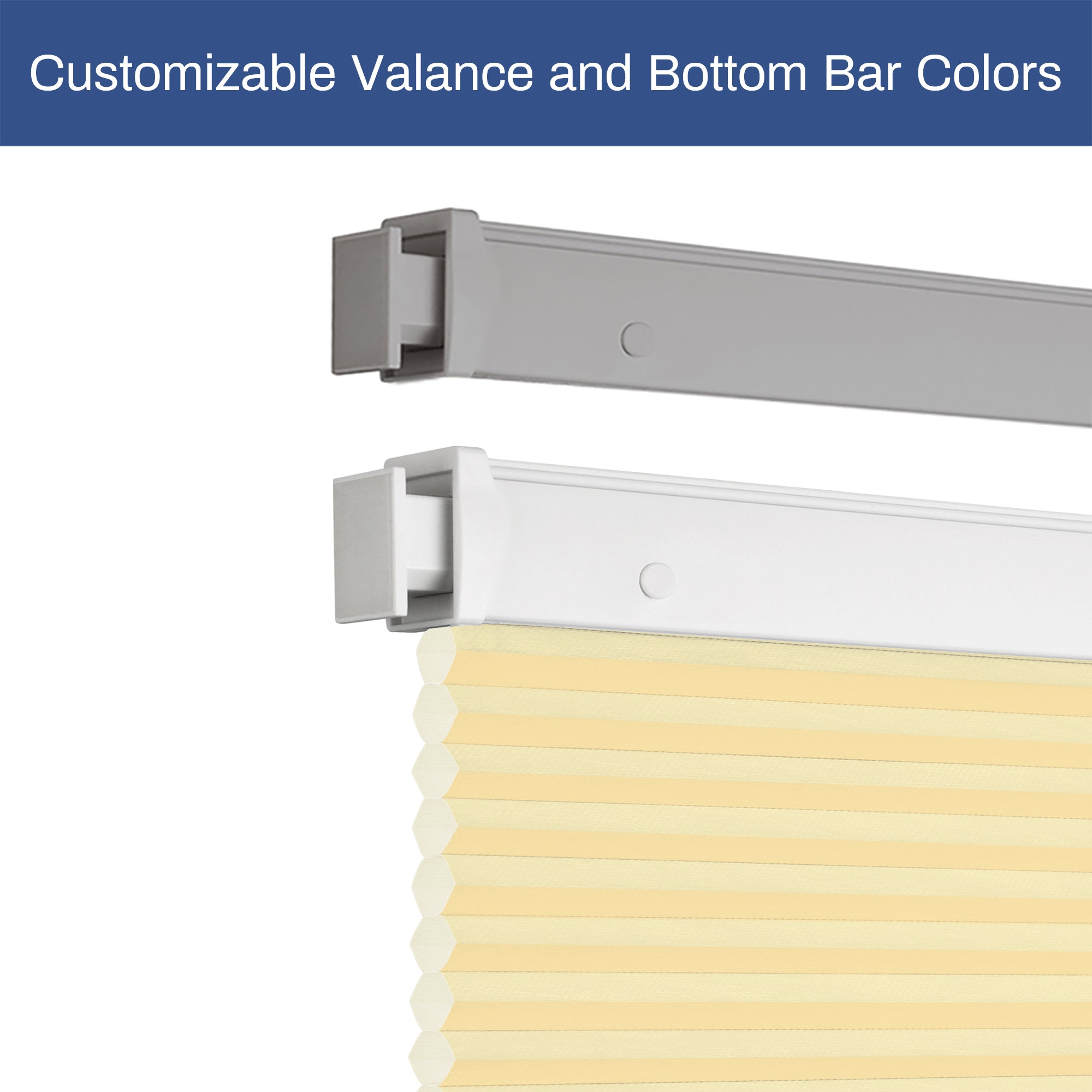 Ohne Bohren | Schnurlos | Lichtdurchlässig | Freistopp | Wabenplissee | Nach Maß