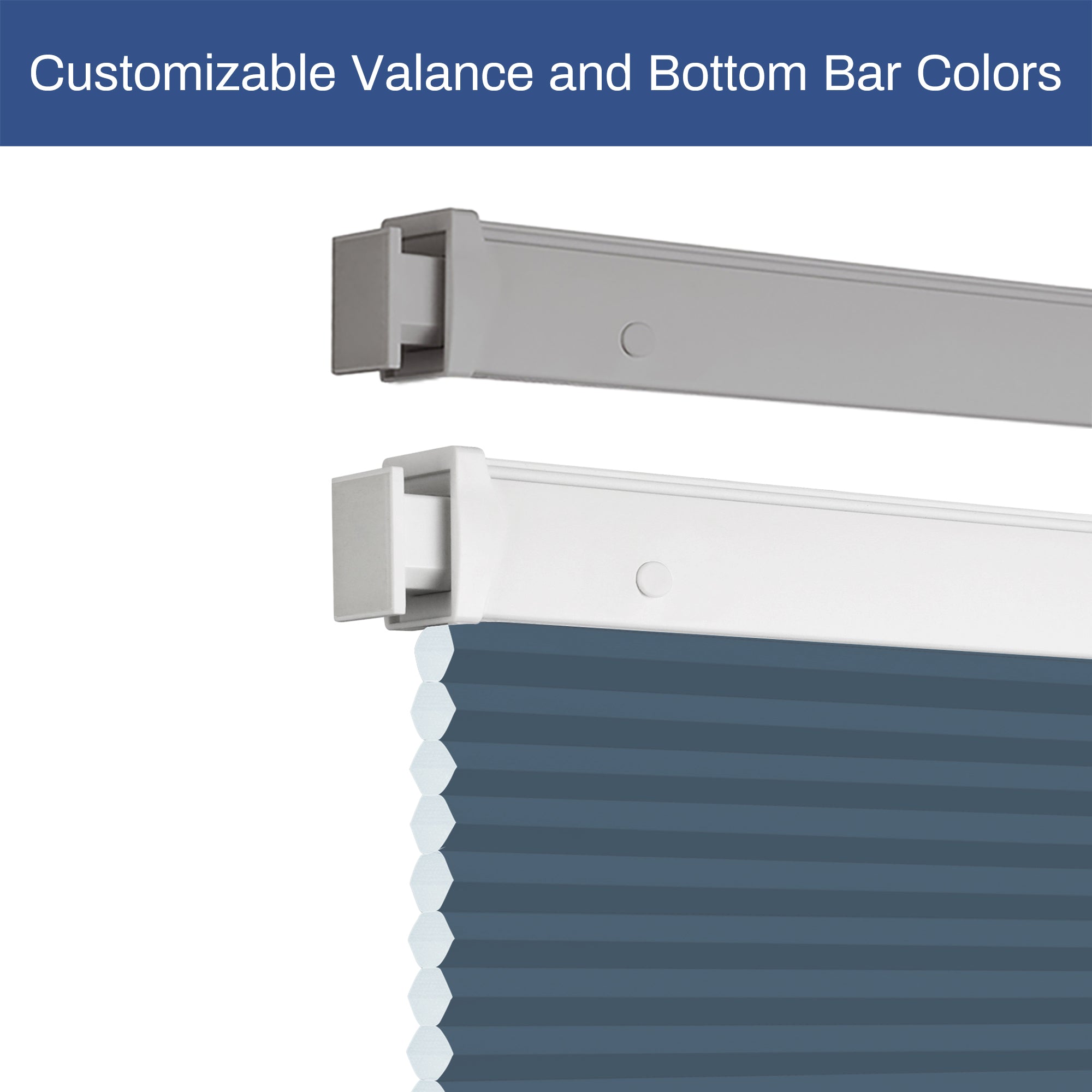 Ohne Bohren | Schnurlos | Lichtdurchlässig | Freistopp | Wabenplissee | Nach Maß