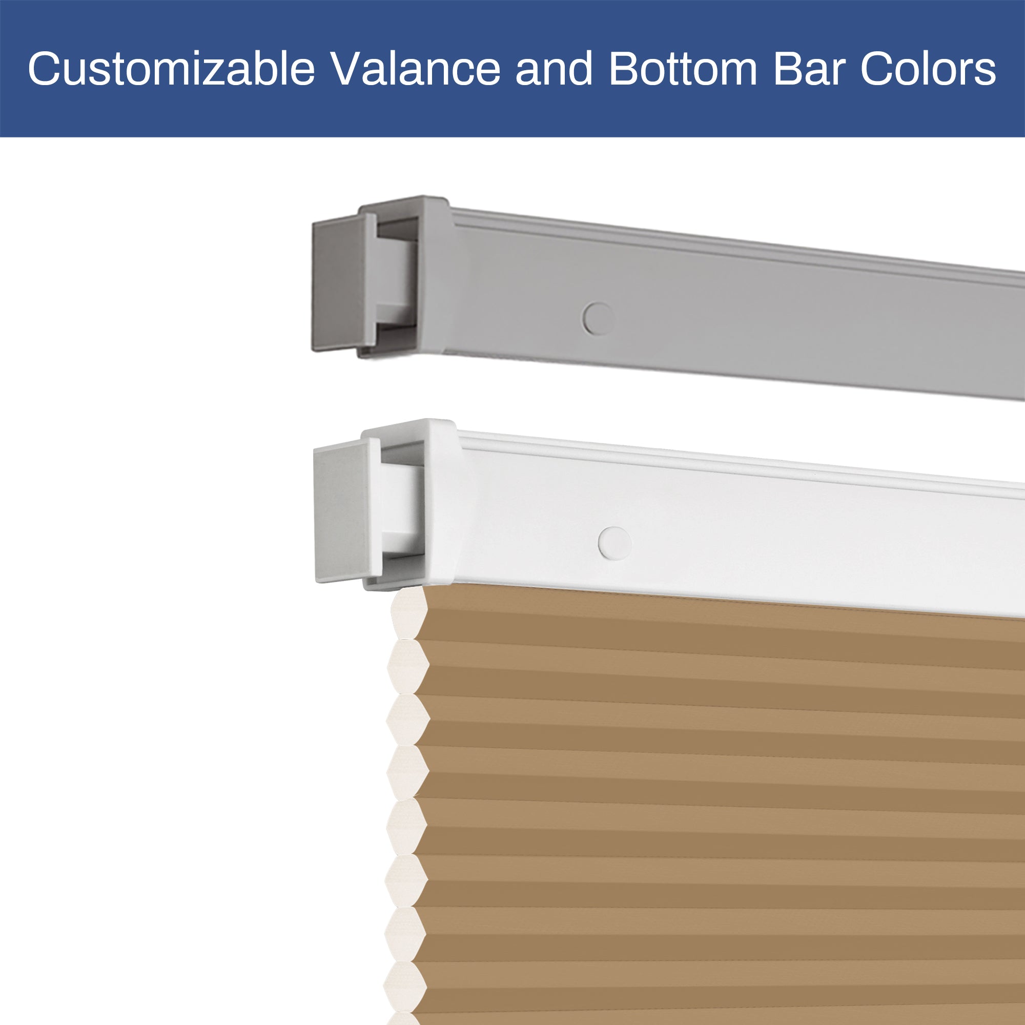 Ohne Bohren | Schnurlos | Lichtdurchlässig | Freistopp | Wabenplissee | Nach Maß