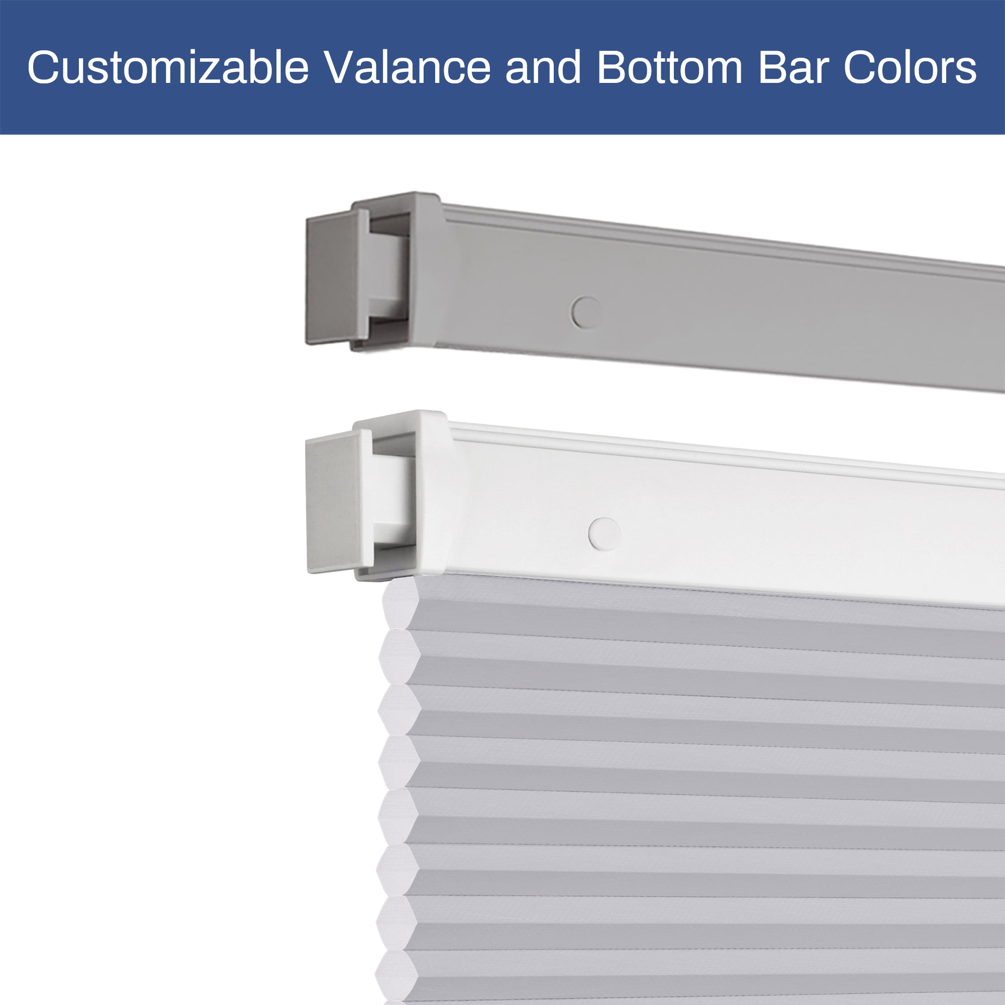 Ohne Bohren | Schnurlos | Lichtdurchlässig | Freistopp | Wabenplissee | Nach Maß