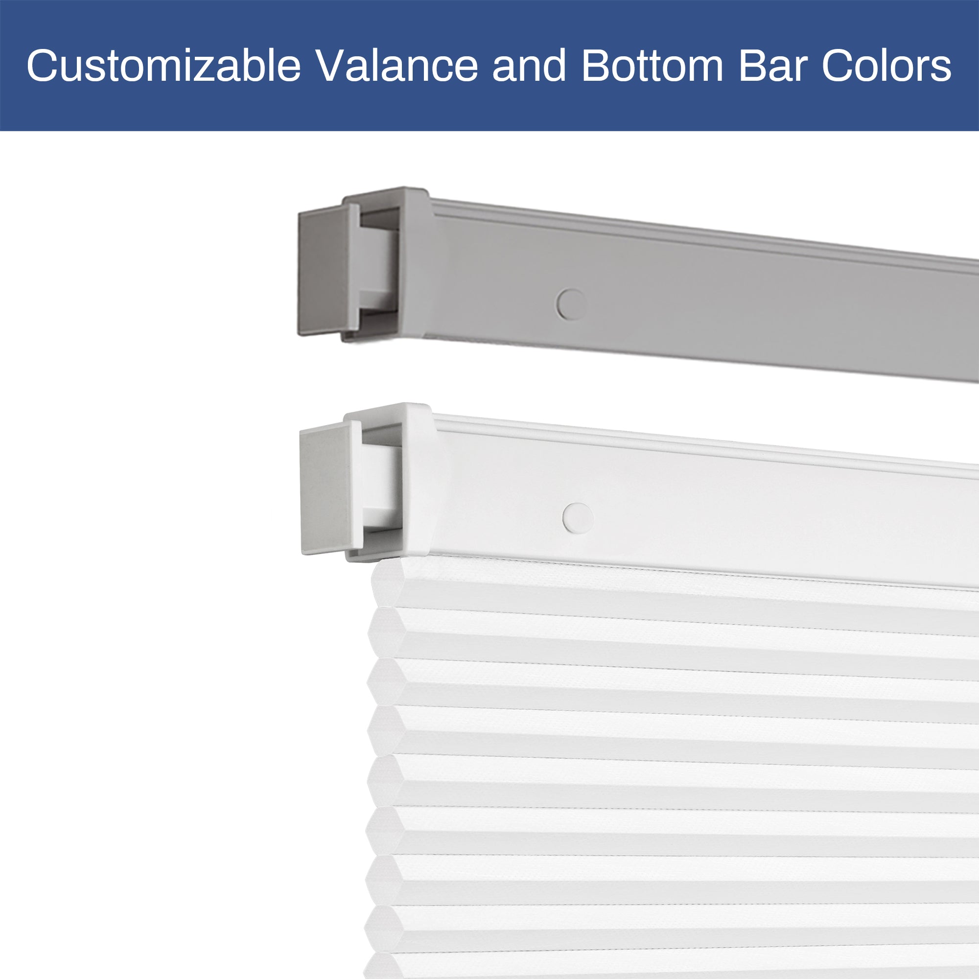 Ohne Bohren | Schnurlos | Lichtdurchlässig | Freistopp | Wabenplissee | Nach Maß