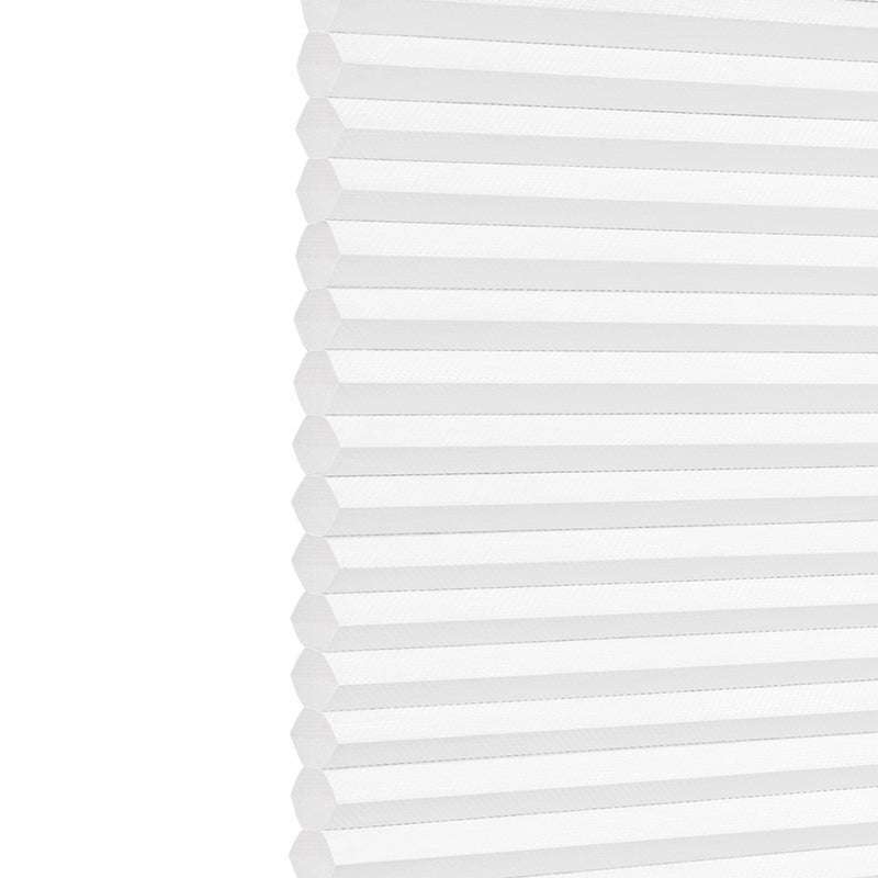 Ohne Bohren | Schnurlos | Lichtdurchlässig | Freistopp | Wabenplissee | Weiß-Weiß