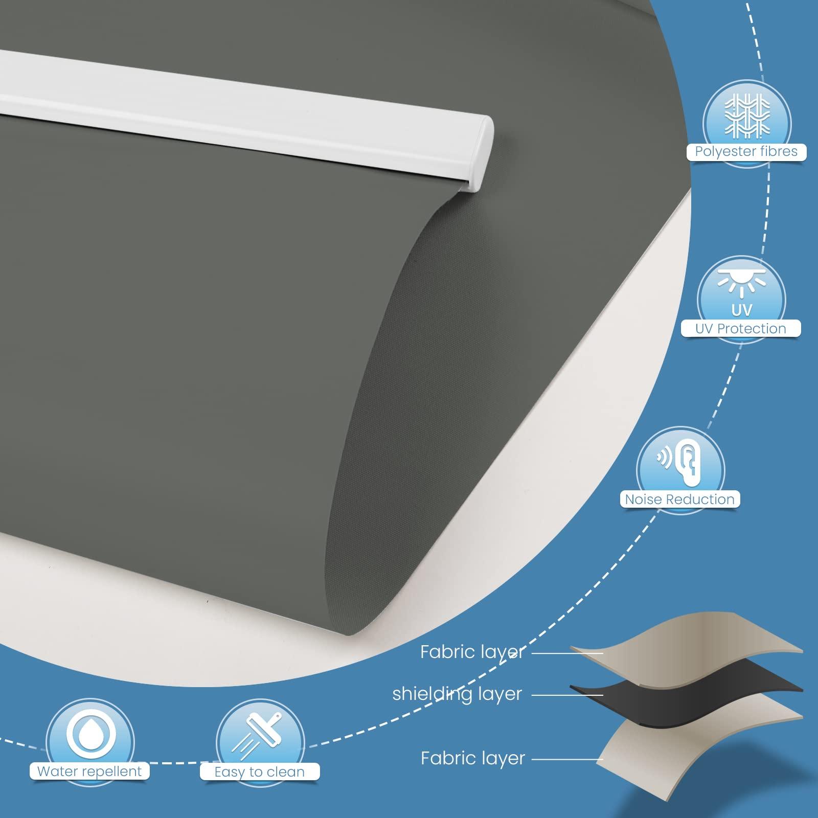 M330 Elektrisch | Bohrenfrei | Verdunkelung | Akku | Rollo | Nach Maß