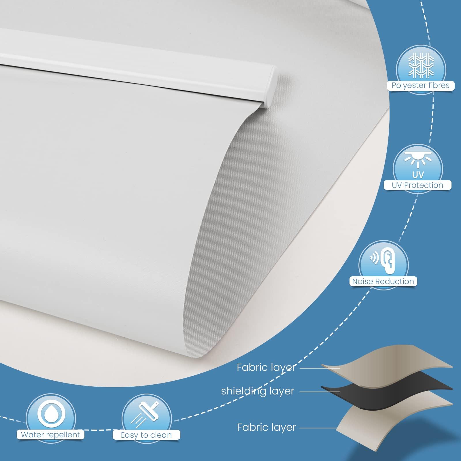 M330 Elektrisch | Bohrenfrei | Verdunkelung | Akku | Rollo | Nach Maß