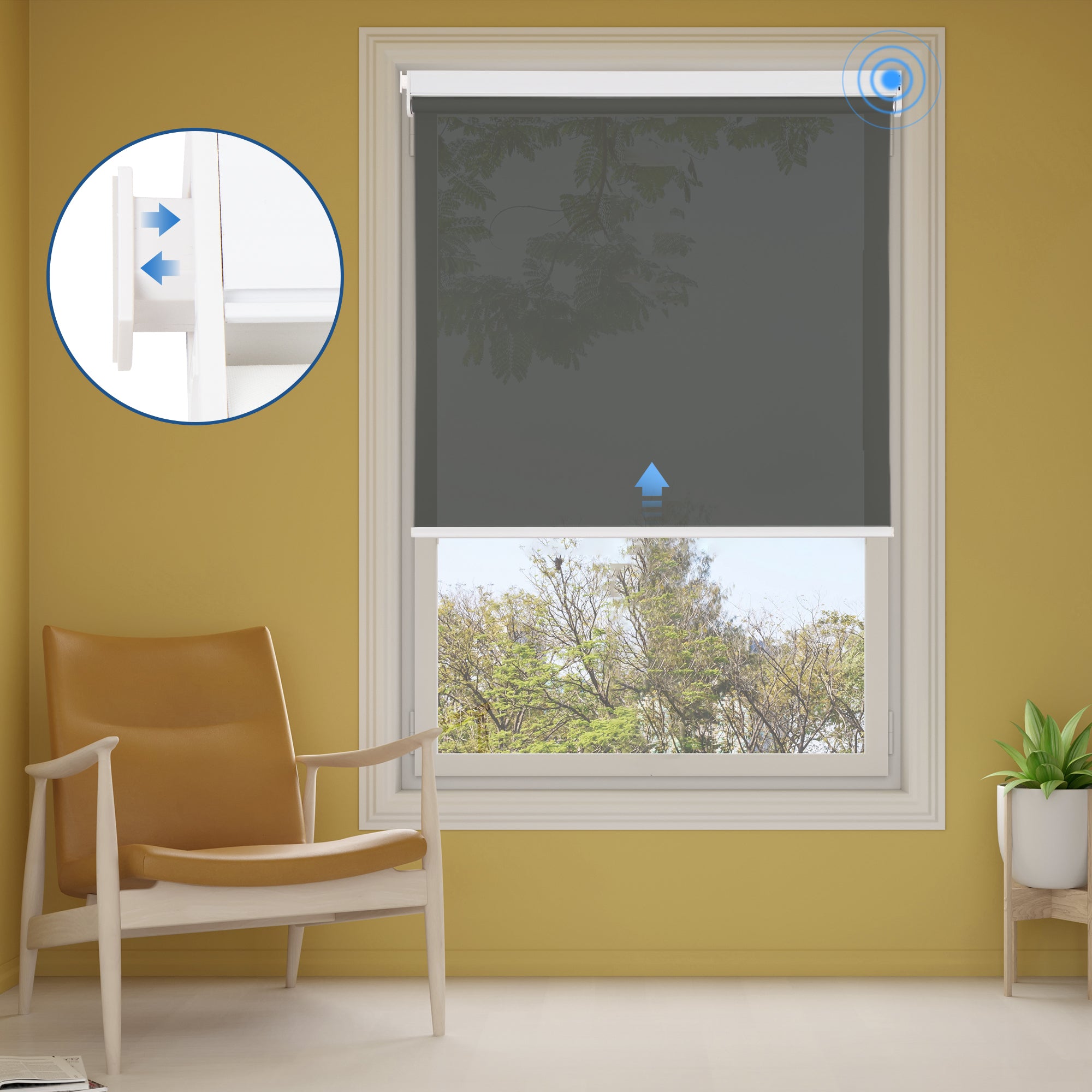 M330 Elektrisch| Bohrenfrei | Lichtdurchlässige | Akku | Rollo | Nach Maß