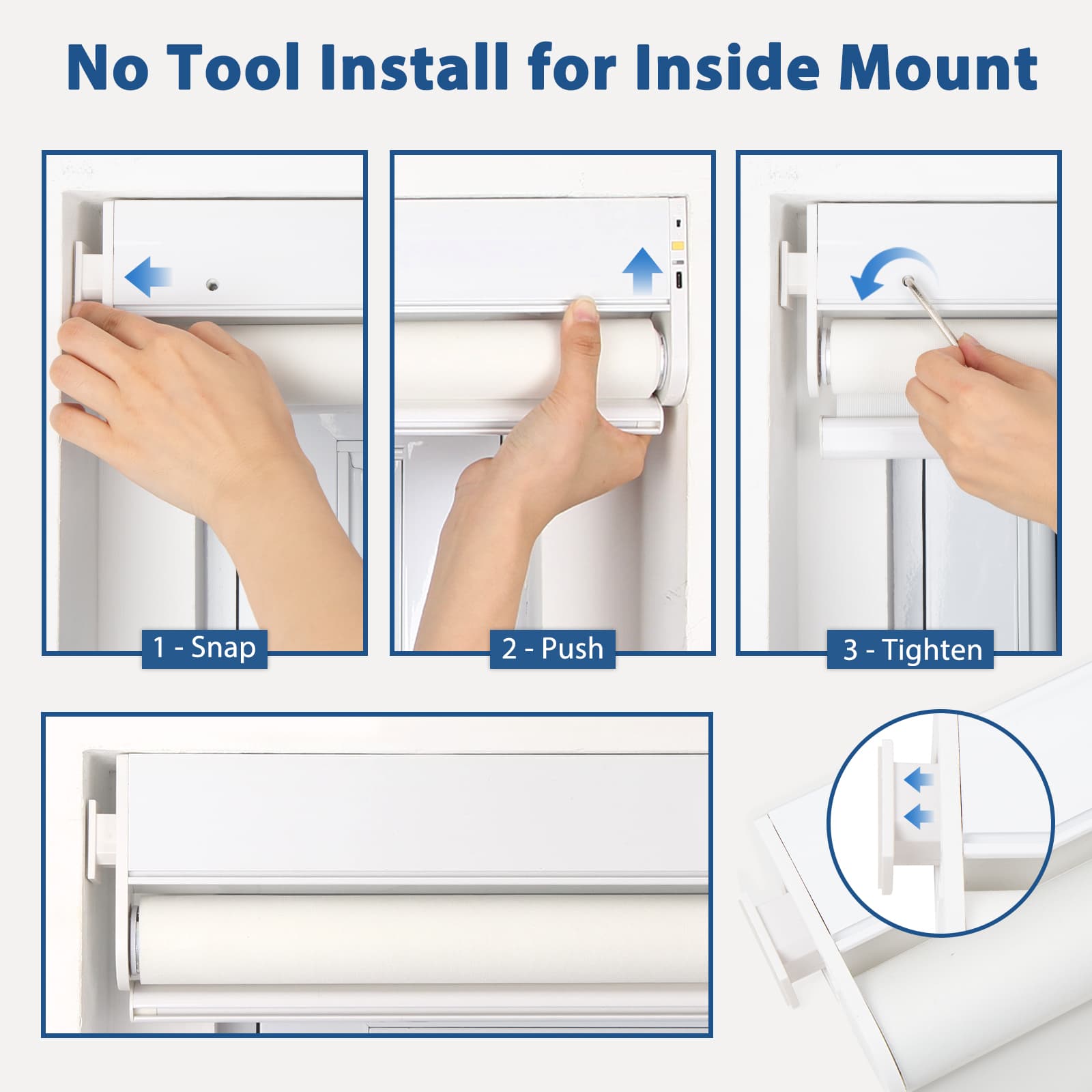 M330 Elektrisch | Bohrenfrei | Verdunkelung | Akku | Rollo | Nach Maß