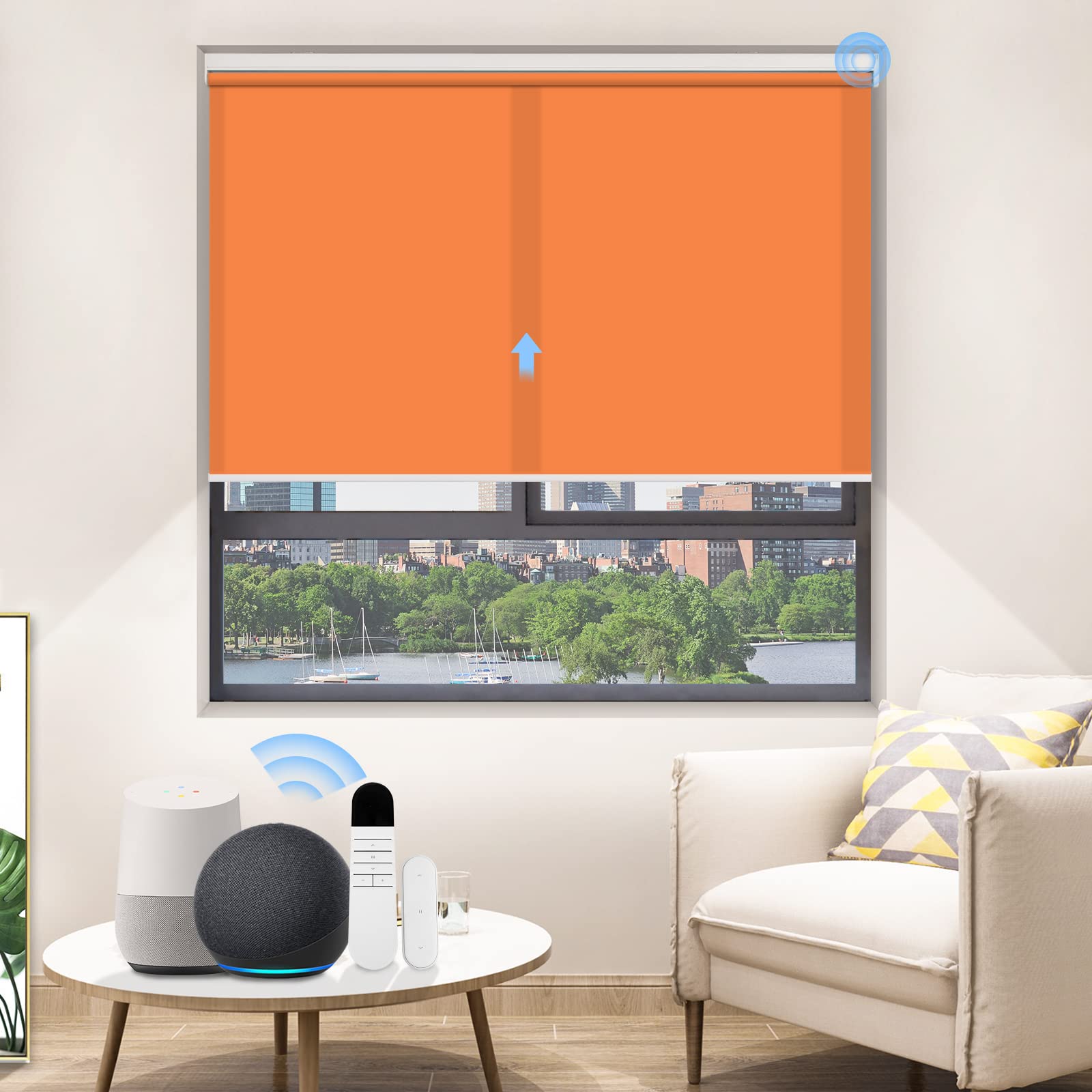 M100 Elektrisch | Lichtdurchlässige | Batterie | Rollo | Nach Maß