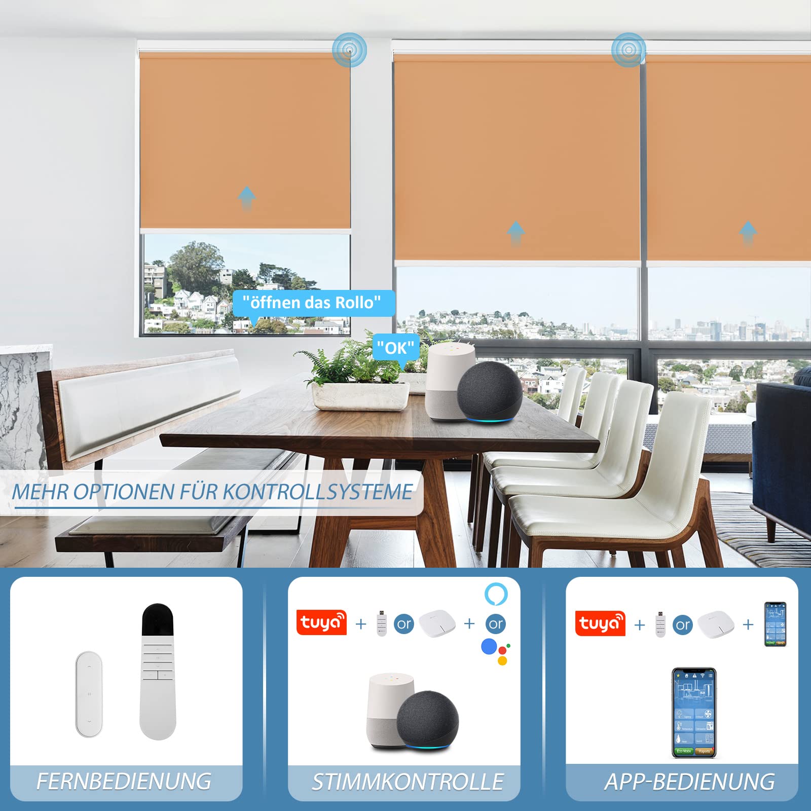 M130 Elektrisch | Verdunkelung | Akku | Rollo | Nach Maß