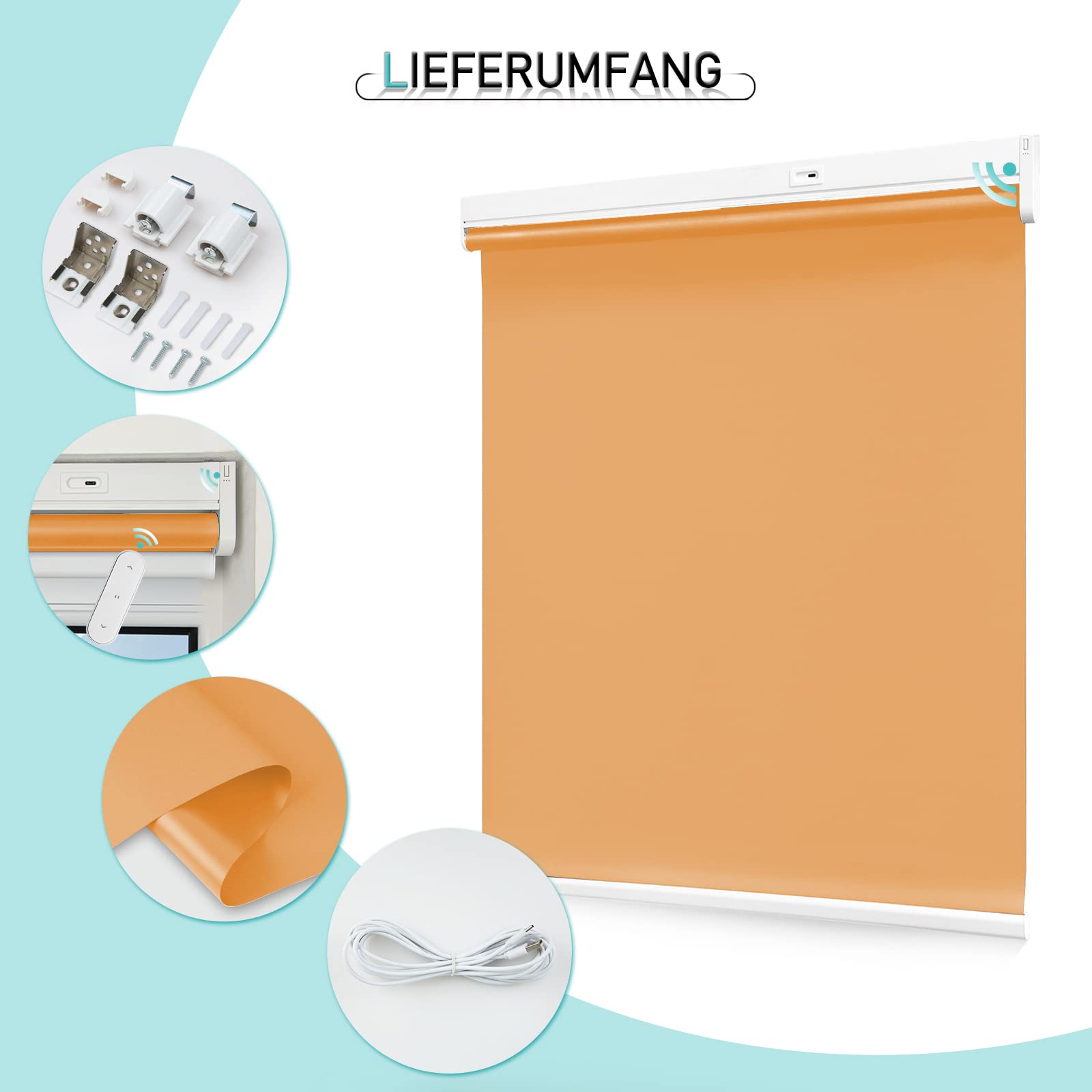 M130 Elektrisch | Verdunkelung | Akku | Rollo | Nach Maß