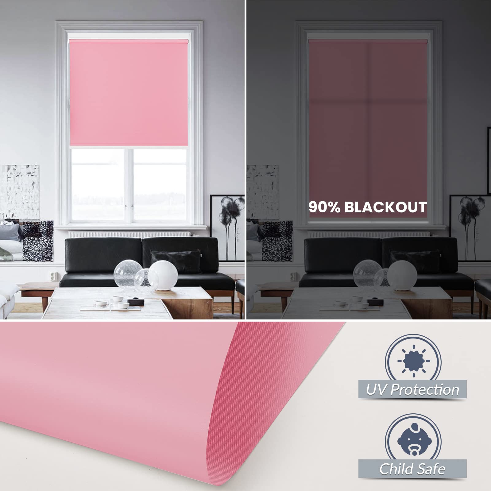 M130 Elektrisch | Lichtdurchlässige | Akku | Rollo | Nach Maß