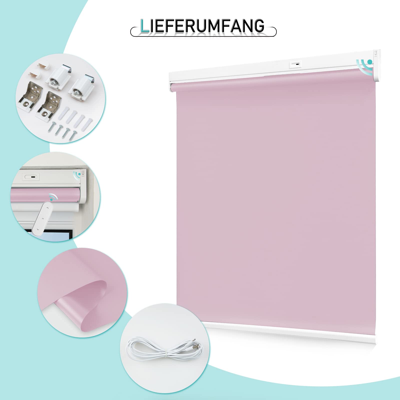 M130 Elektrisch | Verdunkelung | Akku | Rollo | Nach Maß