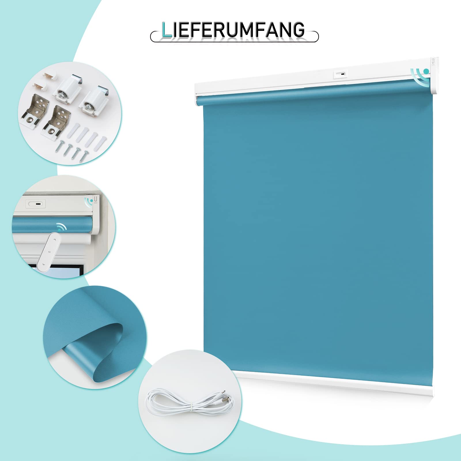 M130 Elektrisch | Verdunkelung | Akku | Rollo | Nach Maß