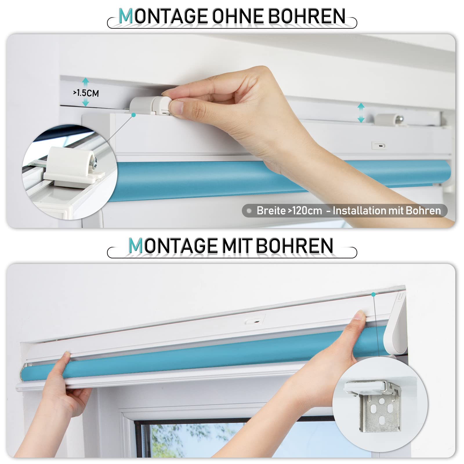 M130 Elektrisch | Verdunkelung | Akku | Rollo | Nach Maß