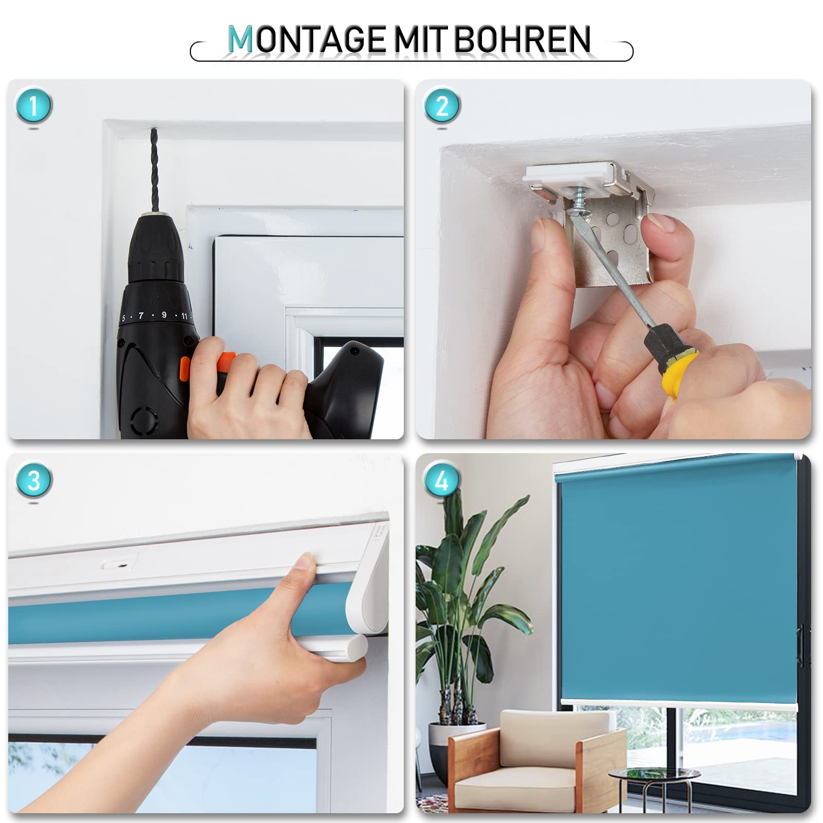 M130 Elektrisch | Verdunkelung | Akku | Rollo | Nach Maß