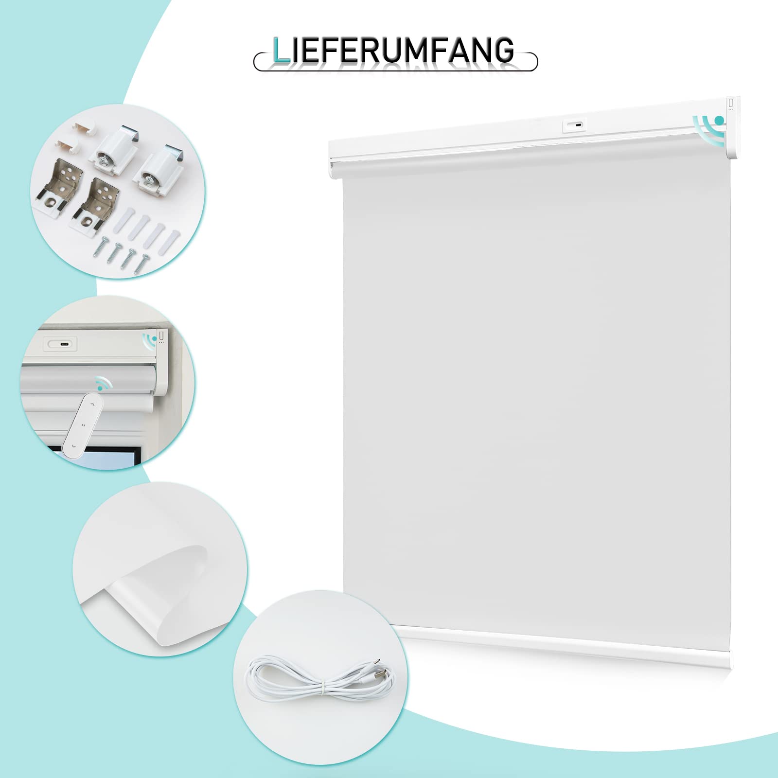 M130 Elektrisch | Verdunkelung | Akku | Rollo | Nach Maß