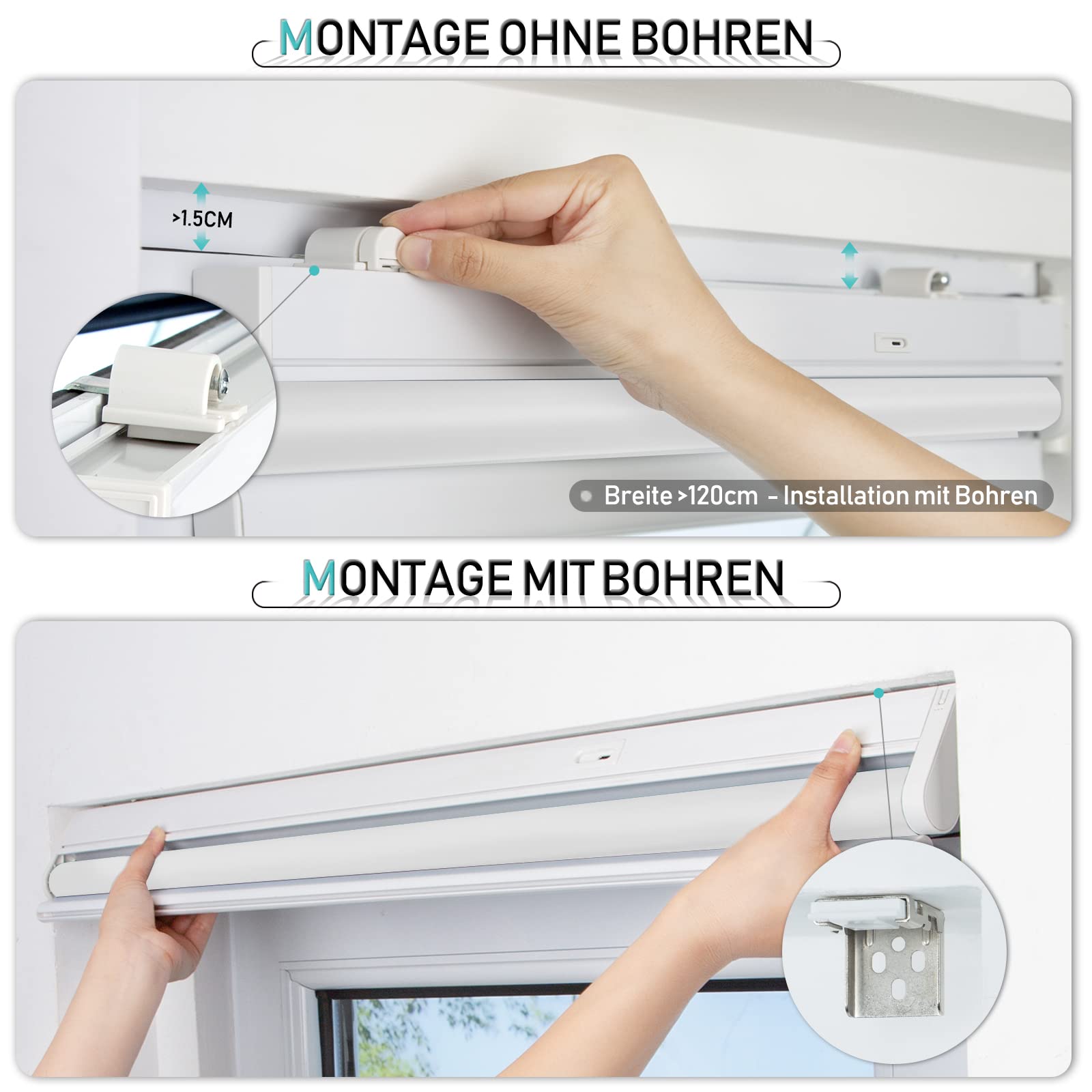 M130 Elektrisch | Verdunkelung | Akku | Rollo | Nach Maß