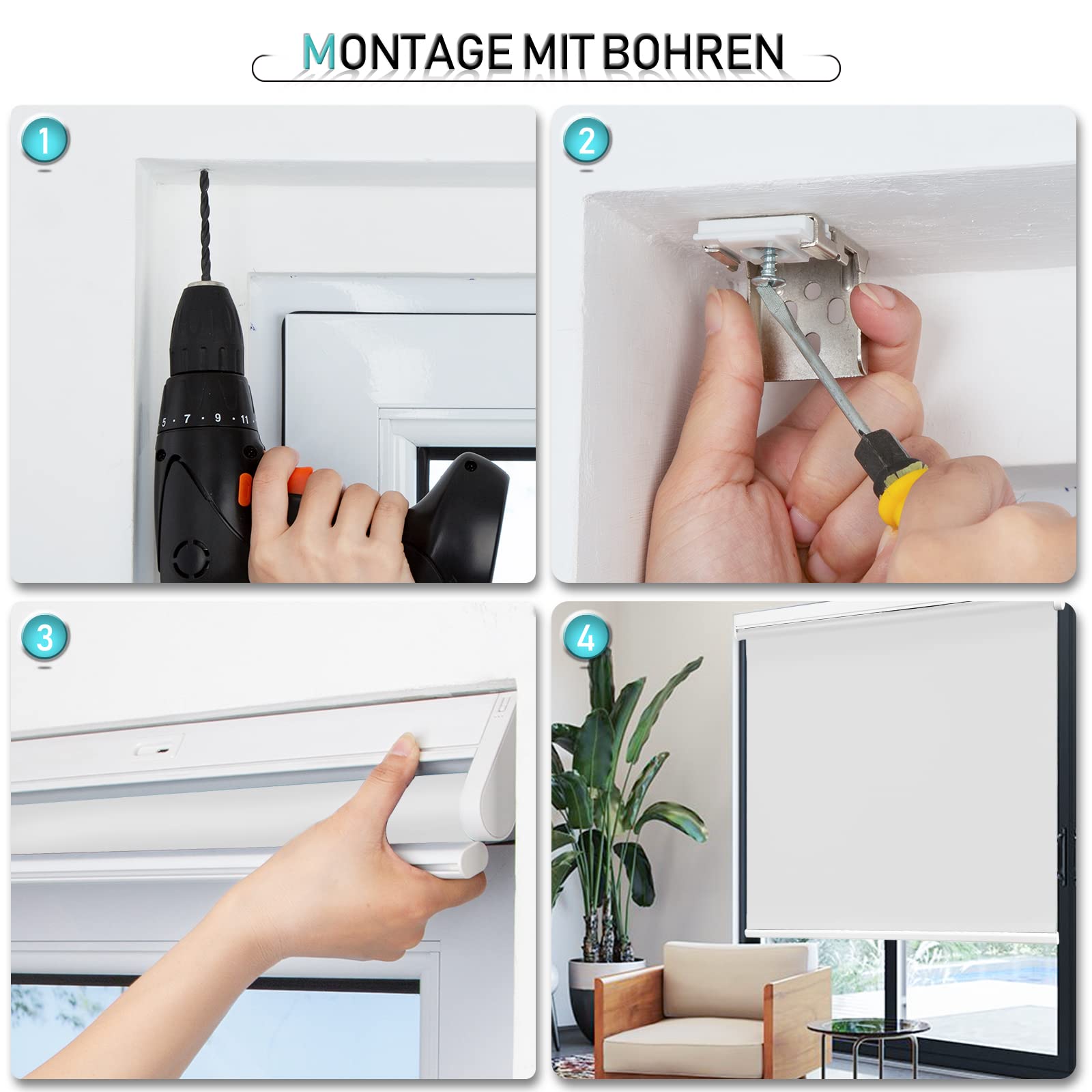 M130 Elektrisch | Verdunkelung | Akku | Rollo | Nach Maß