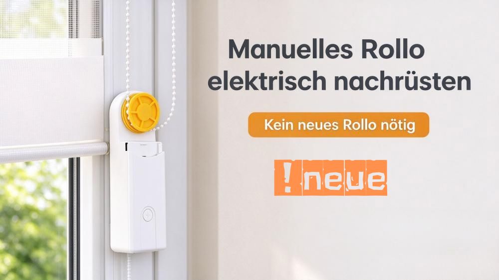 Manuelles Zug‑Rollo elektrisch nachrüsten – unser Kettemotor‑Set ist da!