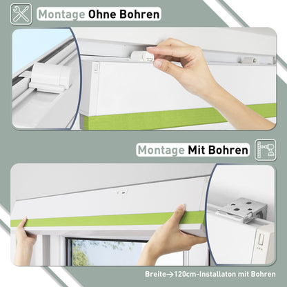 K100 Elektrobetriebene | Lichtdurchlässige | Trockenbatterie | Wabenplissees | Anpassbar