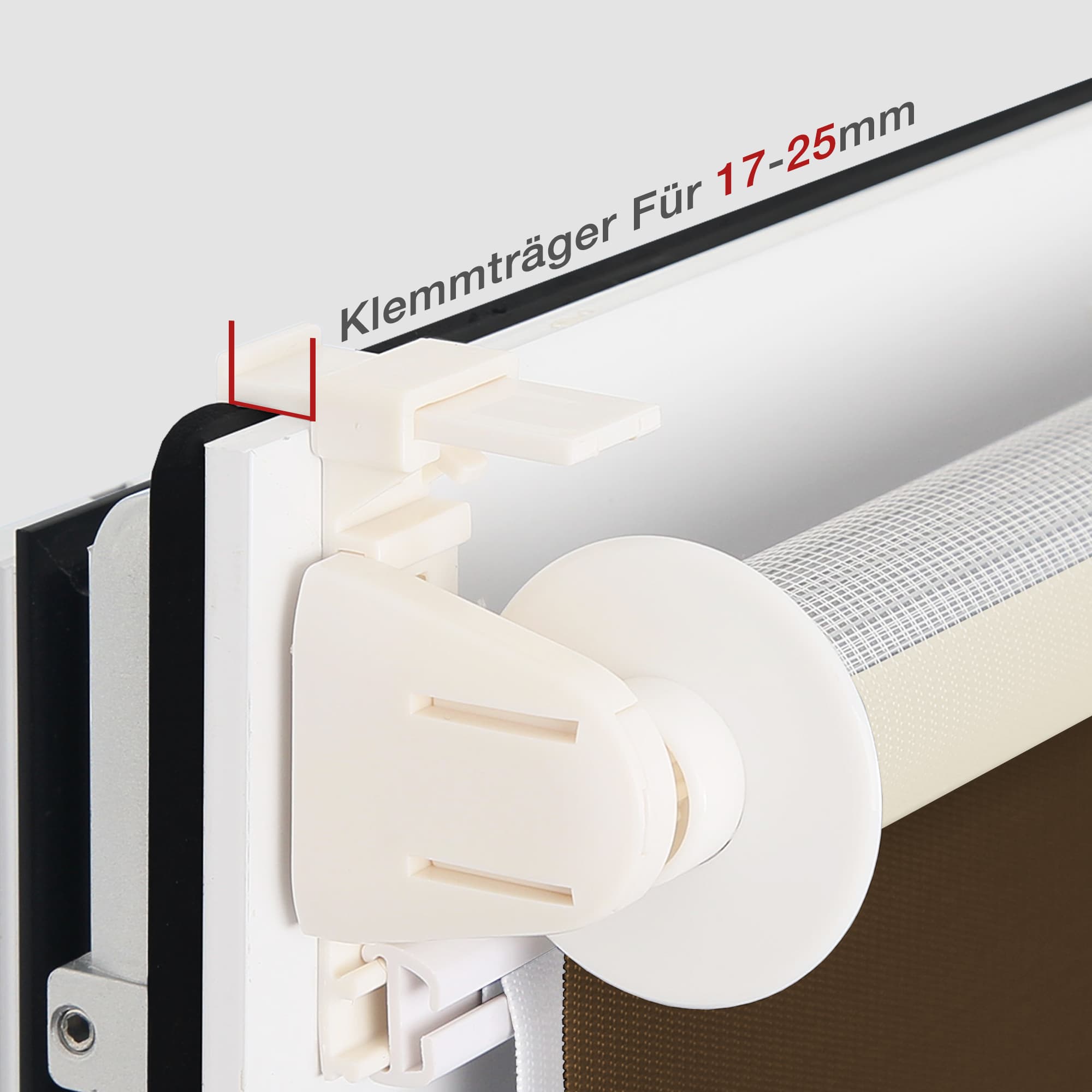 Doppelrollo Duo Rollo Klemmfix ohne Bohren Weiß Beige Braun