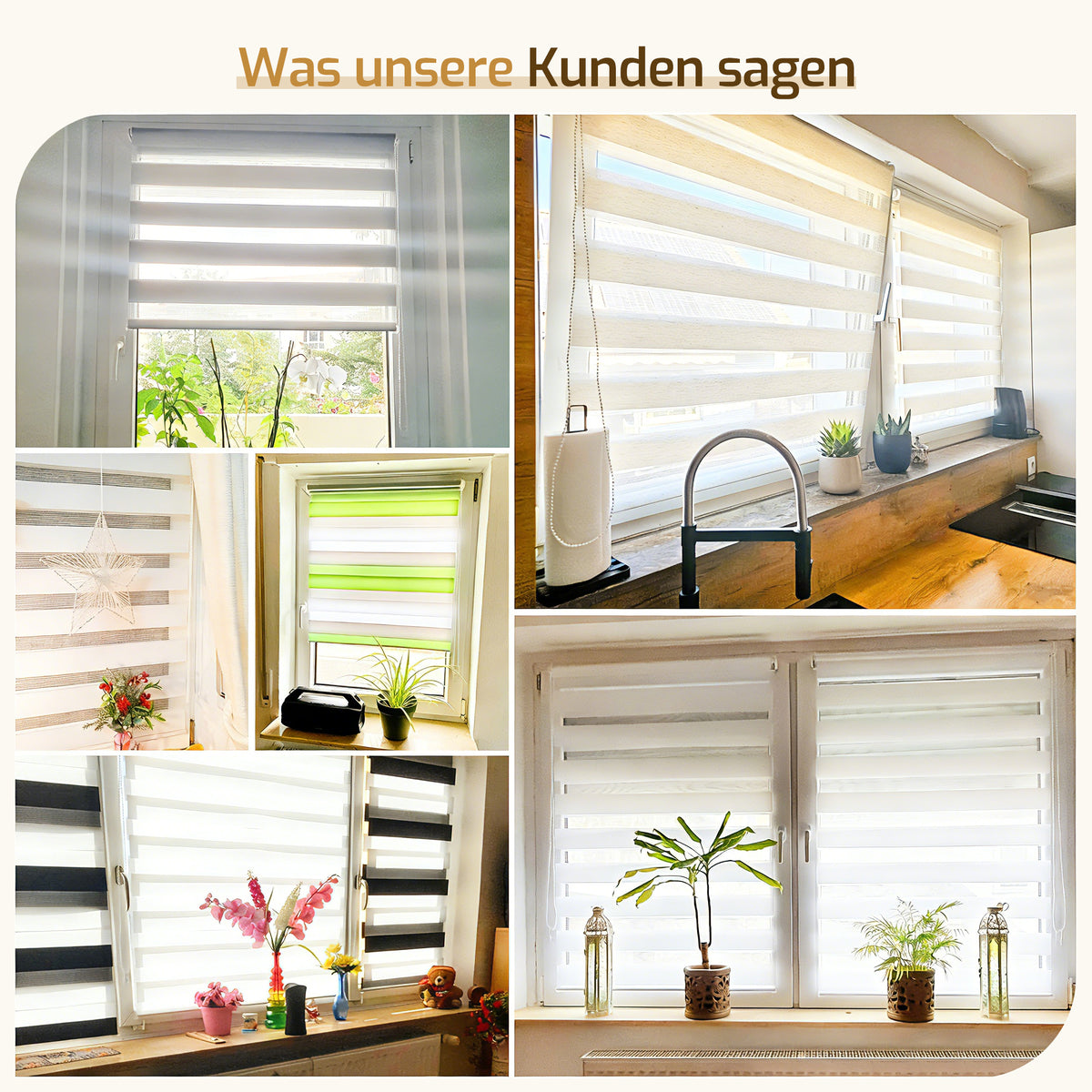 Doppelrollo Duo Rollo Klemmfix ohne Bohren Marmor Grau