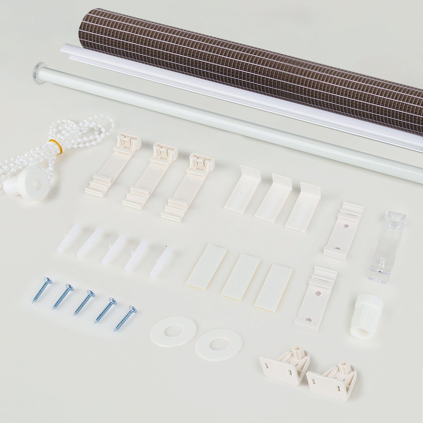Doppelrollo Duo Rollo Klemmfix ohne Bohren Weiß Beige Braun
