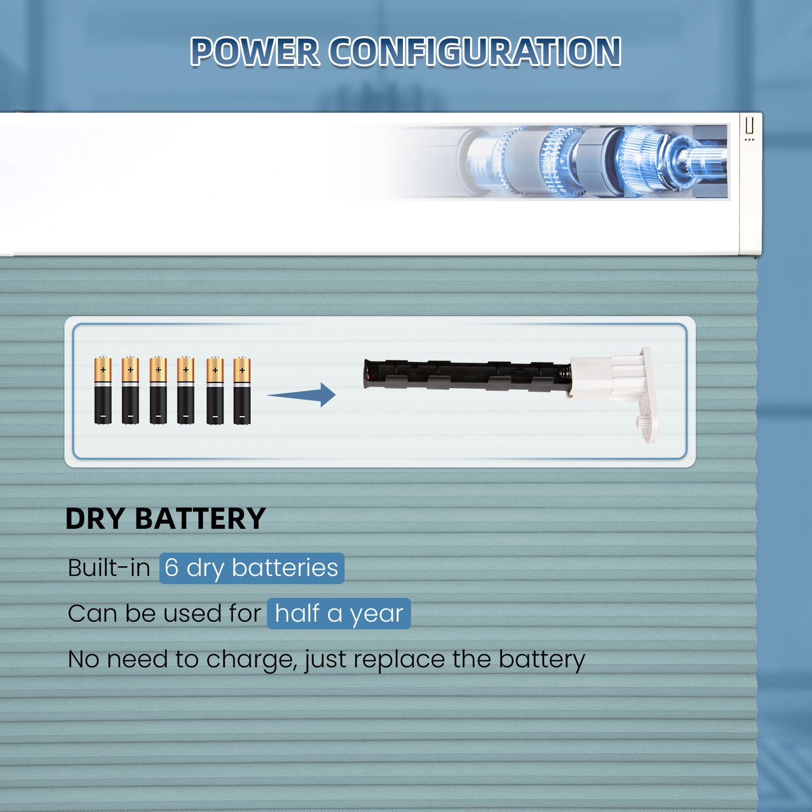 K100 Elektrisch | Lichtdurchlässige | Batterie | Wabenplissees | Nach Maß