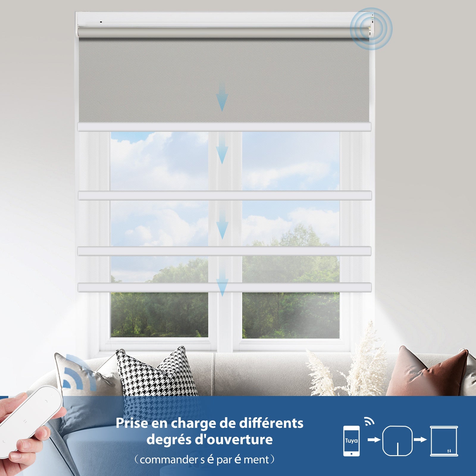 M330 Elektrisch | Bohrenfrei | Verdunkelung | Akku | Rollo | Nach Maß