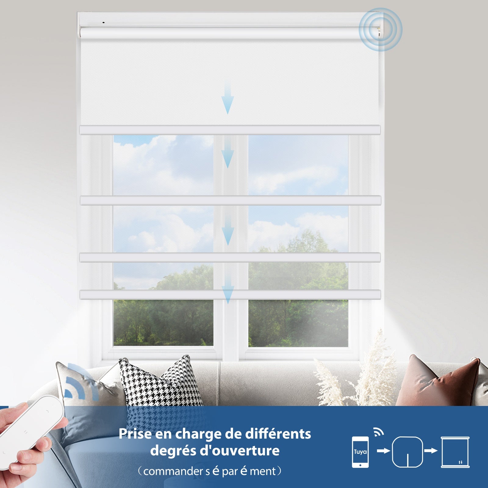 M330 Elektrisch | Bohrenfrei | Verdunkelung | Akku | Rollo | Nach Maß