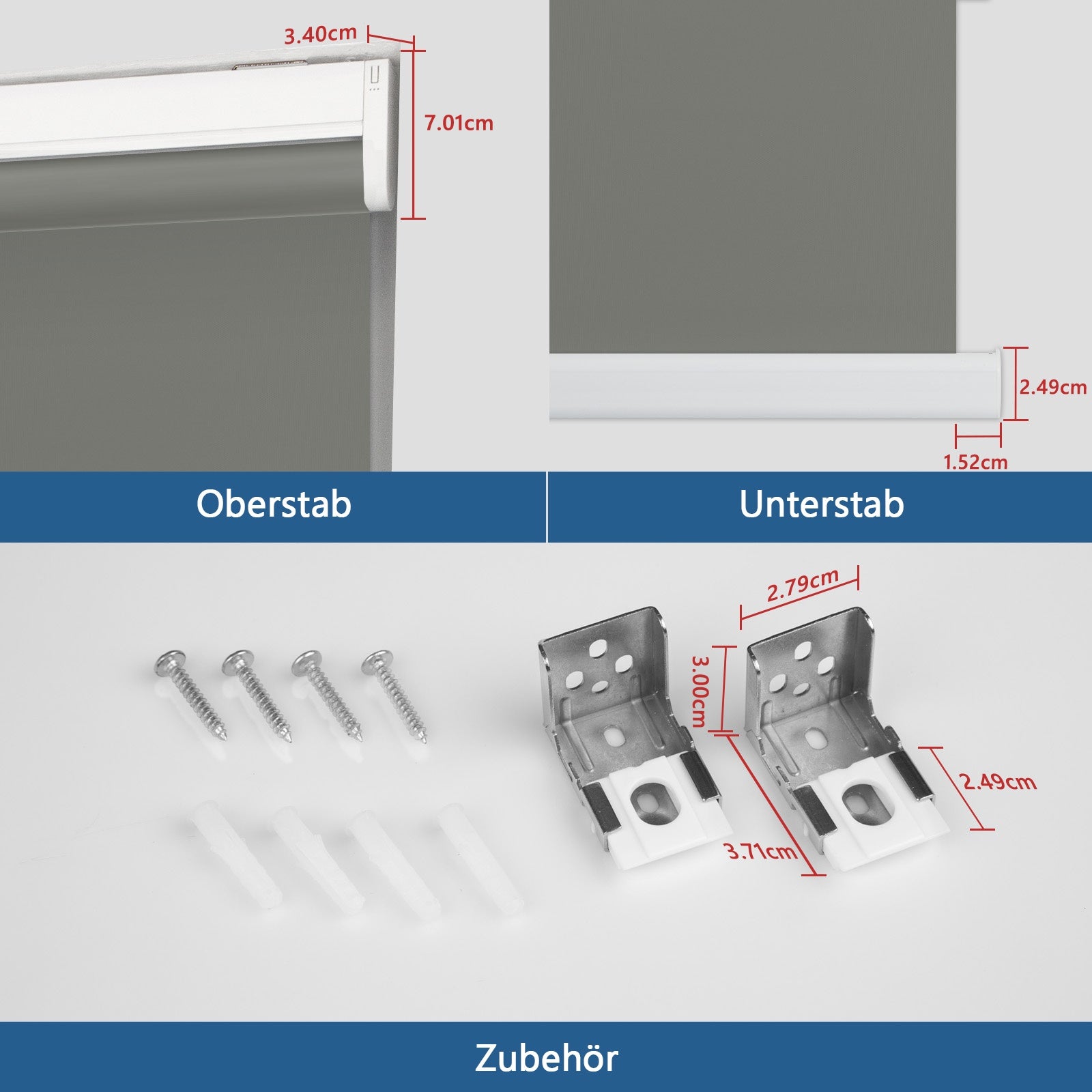 M330 Elektrisch | Bohrenfrei | Verdunkelung | Akku | Rollo | Nach Maß