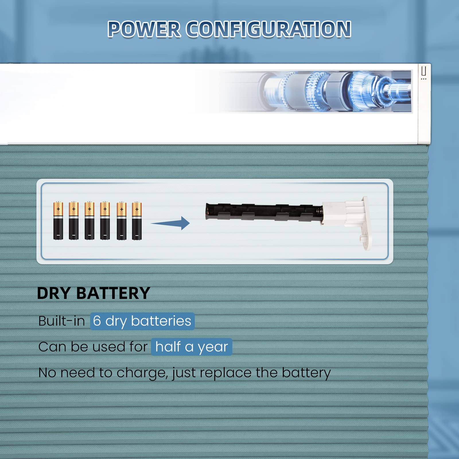 K100 Elektrisch | Verdunkelung | Batterie | Wabenplissees | Nach Maß
