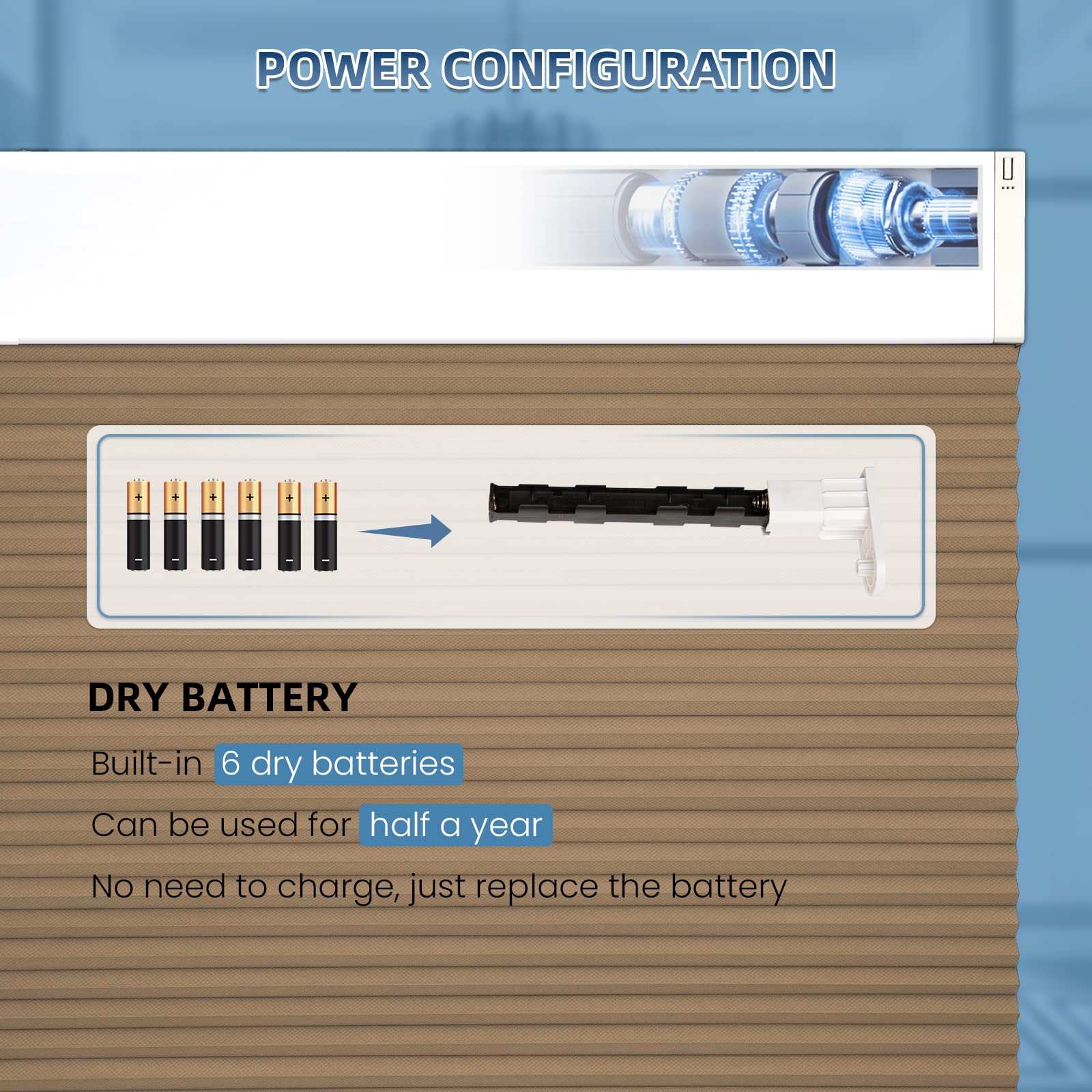 K100 Elektrisch | Verdunkelung | Batterie | Wabenplissees | Nach Maß