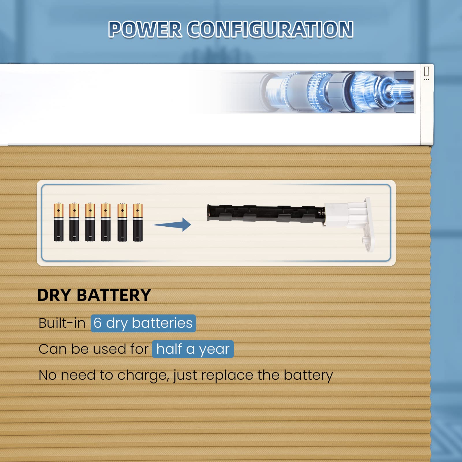 K100 Elektrisch | Verdunkelung | Batterie | Wabenplissees | Nach Maß