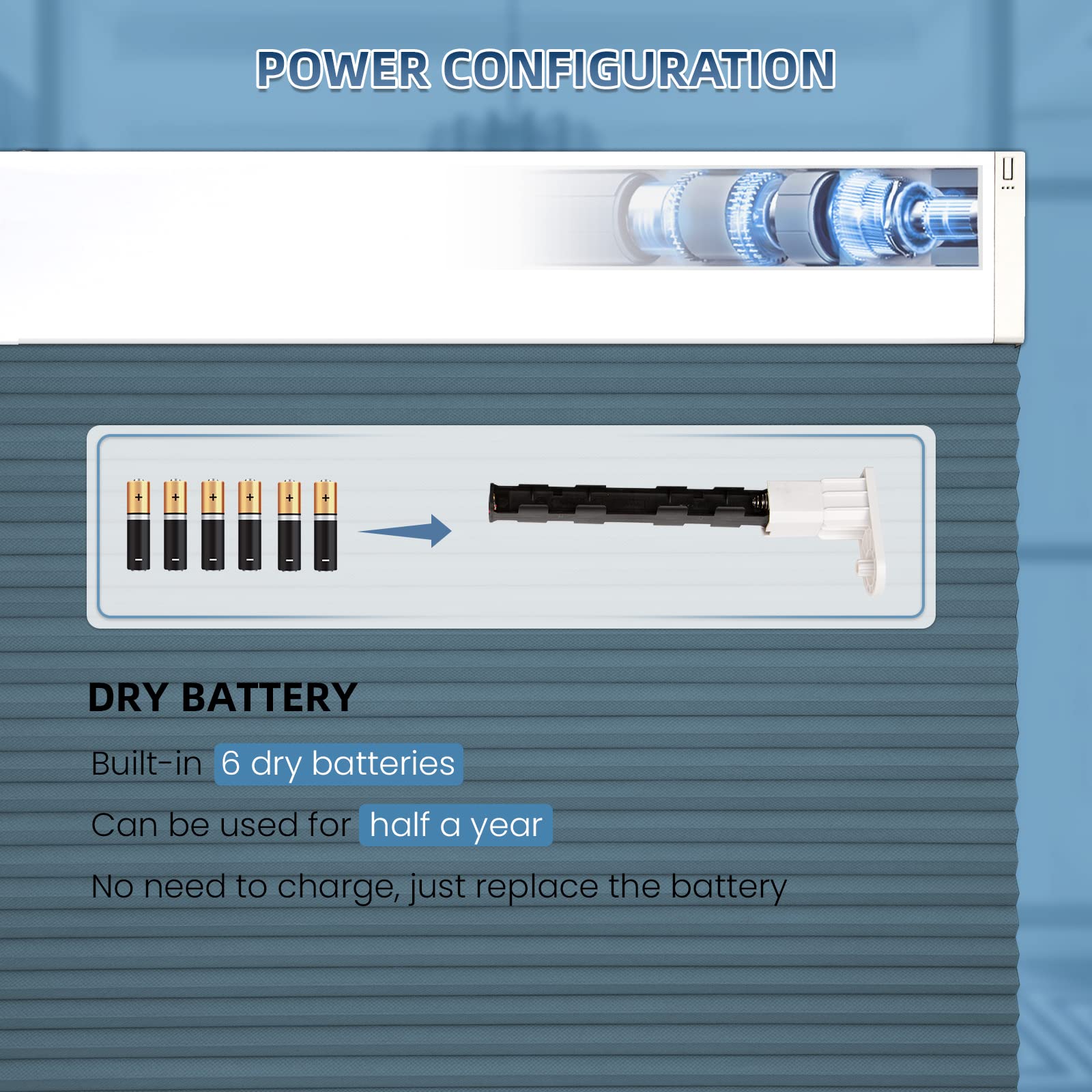 K100 Elektrisch | Verdunkelung | Batterie | Wabenplissees | Nach Maß