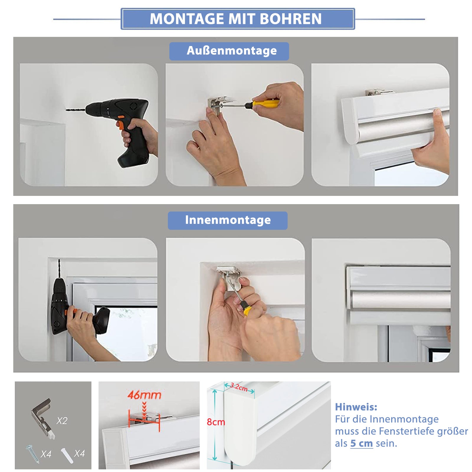 K100 Elektrisch | Verdunkelung | Batterie | Wabenplissees | Nach Maß