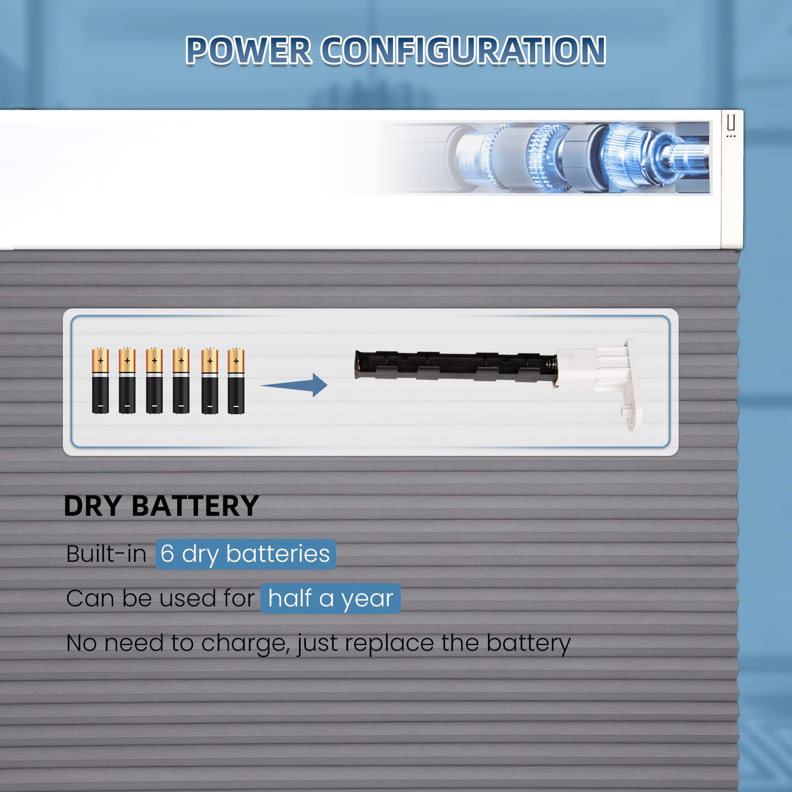 K100 Elektrisch | Verdunkelung | Batterie | Wabenplissees | Nach Maß