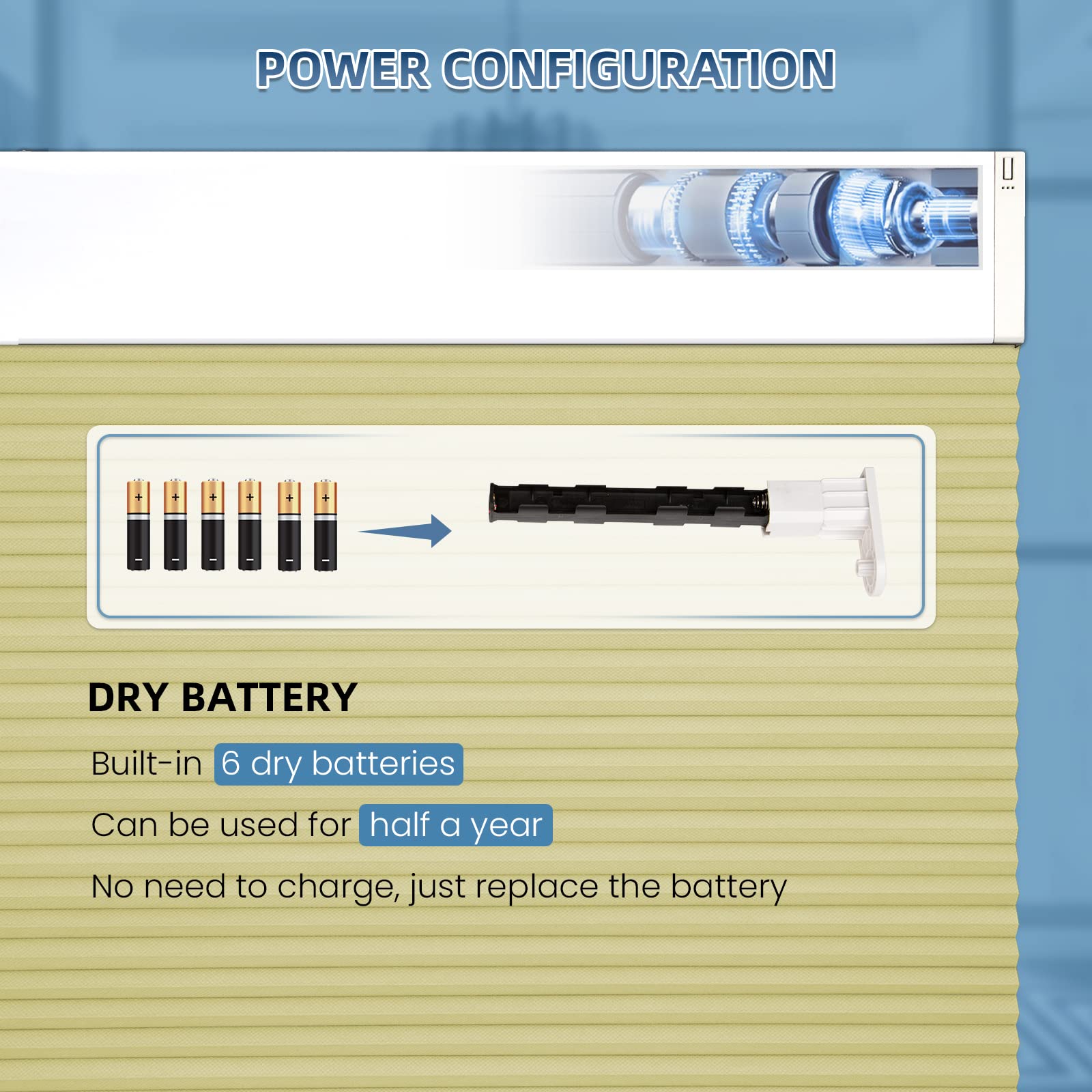 K100 Elektrisch | Verdunkelung | Batterie | Wabenplissees | Nach Maß