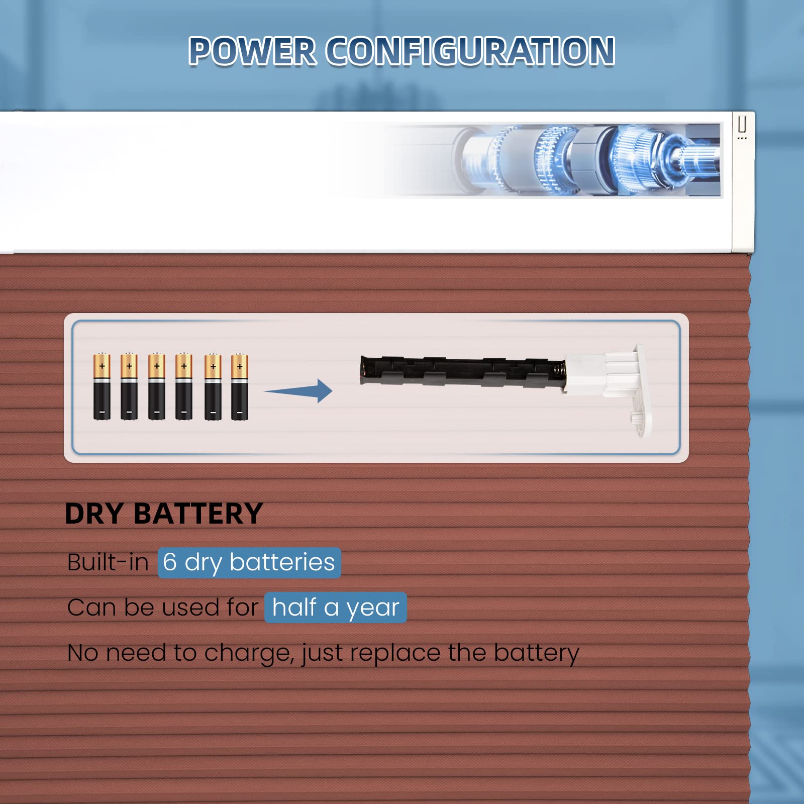 K100 Elektrisch | Verdunkelung | Batterie | Wabenplissees | Nach Maß
